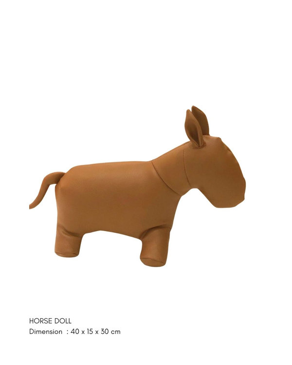 Horse Doll handcrafted textile mascot object