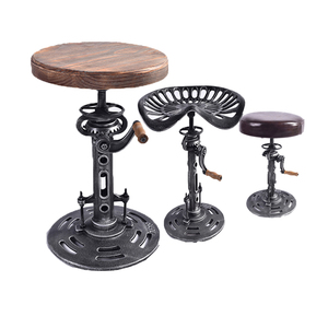 bar Furniture Wooden Chairs for Restaurants Iron Stool Chair