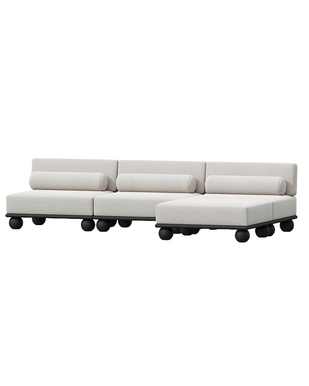 Callan 3-Seater L-Shape Sectional Sofa by Pouffie Jakarta