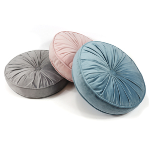 Sofa Decor Plain Velvet Solid Color Pillow