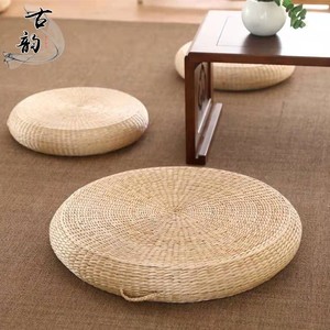 Straw Weaving Chinese Style Simple Futon Cushion