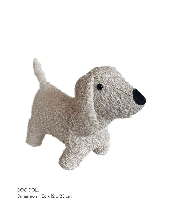 Dog Doll custom upholstered accent doll