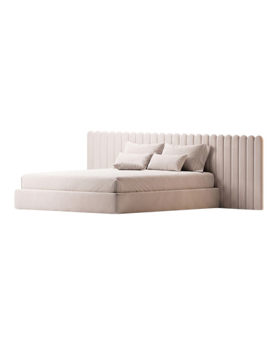 Moreno Padded Wall Set custom upholstered headboard panels by Pouffie