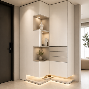 Luxury Custom Modular Corner Shoe Cabinet