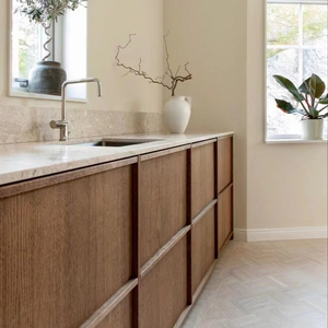 George Group Customized Modern Modular Kitchen Cabinets Custom Designs Solid Wood Carcase Waterproof Set