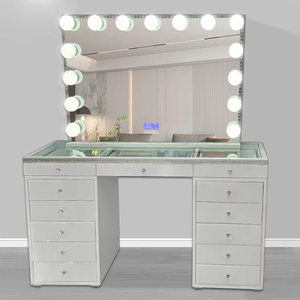 VANITY Makeup Vanities Phoenix Large Dressing Table Mirror Table Vanity Desk for Makeup Set Bedroom Furniture