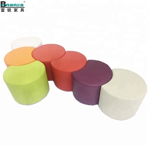 Leather Living Room Pouffe Ottoman Seat